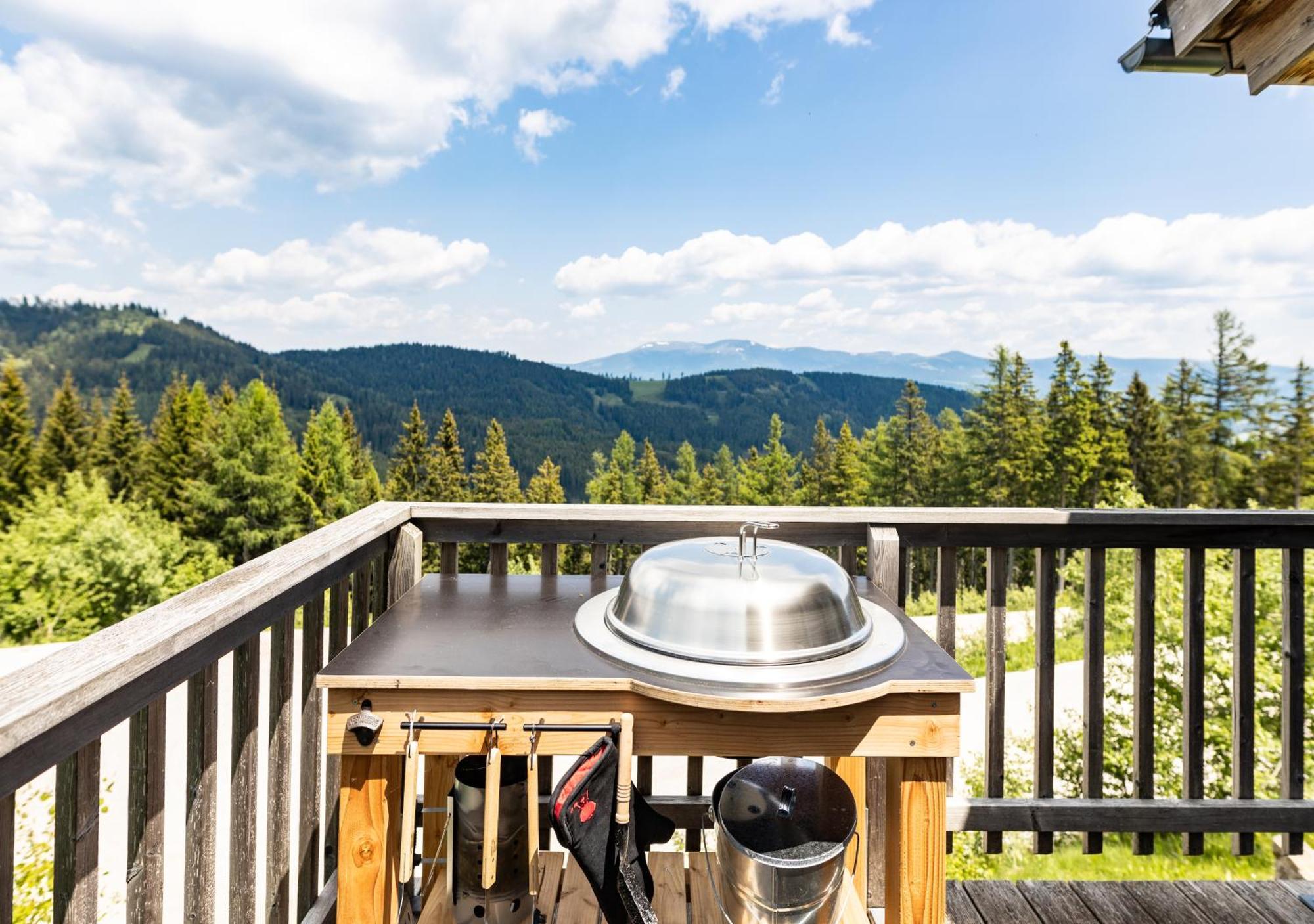 1A Chalet Rast - Wandern, Grillen, Traumblick, Indoor Sauna Бад-Санкт-Леонгард-ім-Лафантталь Екстер'єр фото